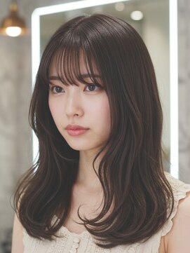 ロタコーラル 大野田店(rota coral) 透明感カラー/レイヤーカット/フォギーベージュ