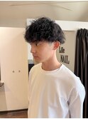 メンズ波巻きパーマ