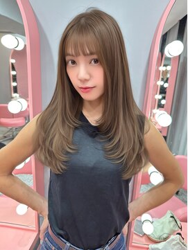 ボタン シブヤ(VOTAN SHIBUYA) 顔まわりレイヤーカット/ぱっつん前髪/顔まわりカット