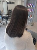 冬カラー透明感グレージュ