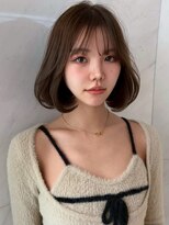 サイン 渋谷(SIGN)&nbsp;韓国ヘアーハッシュカットレイヤーカットグレージュブリーチ無し