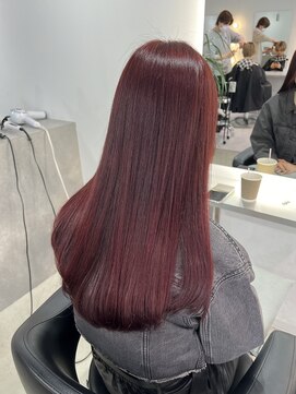 ビジョン オールヘアー(VISION:ALL HAIR) ブリーチなしダブルカラー カシスレッド