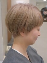 ピークアブー 原宿ハラカド(PEEK-A-BOO)&nbsp;くせ毛多毛ショートボブブリーチ白髪ぼかし明るめマッシュ