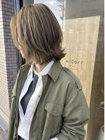 ニコリヘアワークス(nicori hair works)&nbsp;ハイトーン×レイヤー×外ハネ2