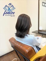 フェニーチェ(fenice international hair salon)&nbsp;外ハネミディアムボブ/髪質改善縮毛矯正
