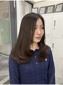 酸性縮毛矯正 × layer cut
