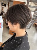 襟足すっきり丸みショートボブ