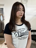 フィット 千葉(fit) レイヤーカット/グレージュ