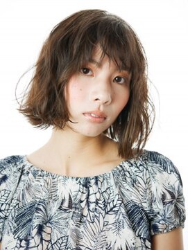 クアトログランシュ ひたちなか店(QUATRO×GranCieux) カジュアルフェミニンセミウェットボブ