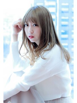 サイズカラーフリップ コレットマーレ店(XXXY'S COLO FLIP) Aラインセミディー×ミルクティーベージュ