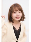 大人かわいい ワンカールパーマ ボブ