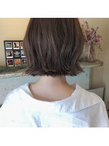 フェリアあべの(FERIA) 【天王寺 あべの】シアーベージュ切りっぱなしボブ