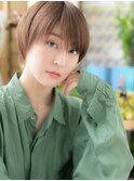 斜めバングx艶カラー小顔ナチュラルマッシュa北浦和20代30代40代