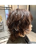 ウルフとパーマ