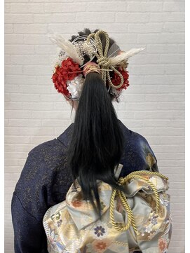 ウィスプ 赤羽店(wisp) 振袖ポニーテールスタイル☆