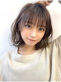 【HONEY渋谷】顔まわり小顔ミディ×デジタルパーマ（徳永りえこ