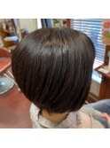 前下がりボブ［髪質改善］［生駒市美容室］［40代50代60代］