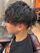 銀座マツナガ 浅草店&nbsp;波巻きツイストスパイラルパーマ/ツーブロマッシュアップバング