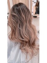 トゥエンティ(twenty)&nbsp;ピンクベージュ×バレイヤージュ