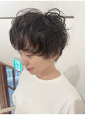 マッシュショート×ゆるふわパーマ