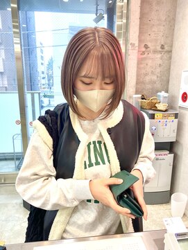 アジールヘア 赤羽駅南口店(agir hair) ミルクティーベージュケアブリーチイルミナカラー20代30代