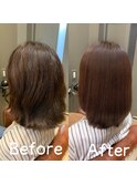 縮毛矯正Before→After【飯塚】
