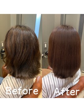 ロアナ 六本木(LOANA ROPPONGI) 縮毛矯正Before→After【飯塚】