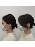 顔周りカット/韓国ヘア/地毛風カラー  【山中】