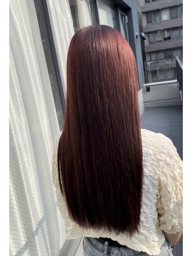 ジーナ 京都駅前(Zina) チェリーレッド×髪質改善