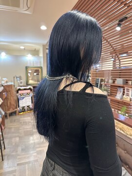 マッシュ アドベ 八戸ノ里(MASHU ADOBE) １ブリーチで作るブルーカラー