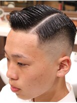 アクセプトザワールドバーバー(Accept the world barber)&nbsp;73パートスタイルスキンフェードハードパート