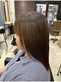 (40代)ナチュラルセミロング【トリートメントでくせ毛改善】