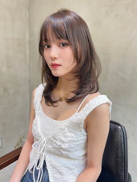 シエナ 渋谷(Siena) レイヤーカット×ココアブラウン