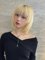 ロンドソレイユ 池袋(Lond soleil)&nbsp;オリーブグレー/グランマッシュ/ショート/ヘイリーボブ/前髪