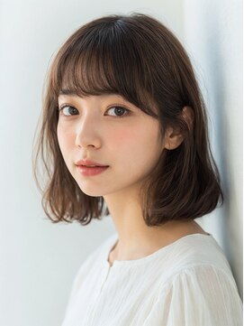 クラン 横浜(Clanc) くびれヘア ハイライトカラー アプリコットオレンジ 夏