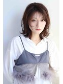 柔らかミディアムヘア20代30代40代