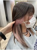 10代/20代/30代/ボブ/顔周りウルフ/インナーカラー/小顔