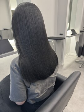 ナンバー 竪町(number+) 10代20代30代大人かわいい暗髪艶感韓国風ブルーブラック