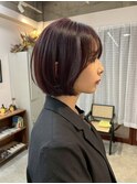 【Look at】ラベンダーボブ似合わせカット着物ヘア大人ガーリー