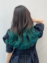 アライブ キチジョウジ(ALIVE Kichijoji)&nbsp;【ALIVE吉祥寺】ターコイズグリーングラデーション黒髪