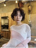 レイヤーボブ/くせ毛風パーマ/ニュアンス/ボブカット/20代30代
