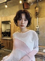 ヒュージ 表参道(huge)&nbsp;レイヤーボブ/くせ毛風パーマ/ニュアンス/ボブカット/20代30代