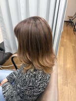 テーラヘアー 幕張本郷店(TELA HAIR)&nbsp;根元が伸びても気にならない！バレイヤージュ×透け感グレージュ