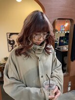 チャプター 問屋町(chapter)&nbsp;アンブレラカラーミルクティーベージュ髪質改善レイヤーカット