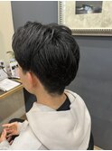 MEN’S HAIR/サーフカール/刈り上げセンターパート/鎌取
