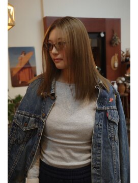 チャプター 問屋町(chapter) 髪質改善トリートメントミルクティーベージュ透明感ケアカラー