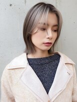 シエラ 堀江(CIERA.)&nbsp;レイヤーボブオリーブグレージュくびれボブレイヤーカット