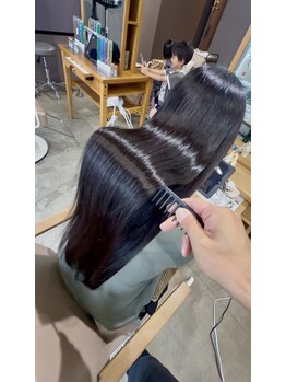 ブローチェ マカナ(BROCHE makana)の写真/『つるりんちょ。』新感覚な髪質改善と縮毛矯正の組み合わせ。いままで体験したことのない憧れのツヤ髪へ。