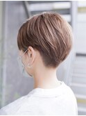 【SHARON原宿】ミルクティーベージュ×刈り上げショート