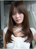 ★コテ巻き風パーマデジタルパーマ韓国風パーマ顔周りカット前髪